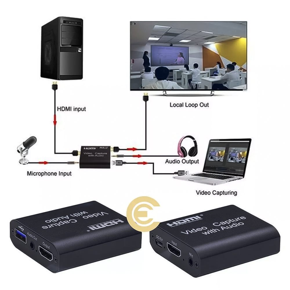 Placa de Captura de Vídeo 4k HDMI Usb 3.0 com Áudio Lotus - LT-P006