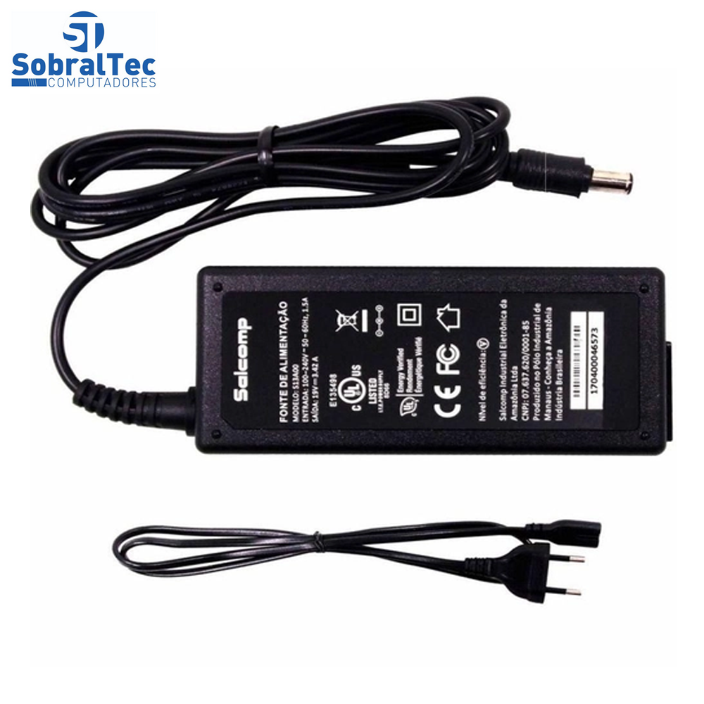 Fonte Notebook Lg - 19V 3.42A 65W - 6.0Mmx4.4Mm - Agulha