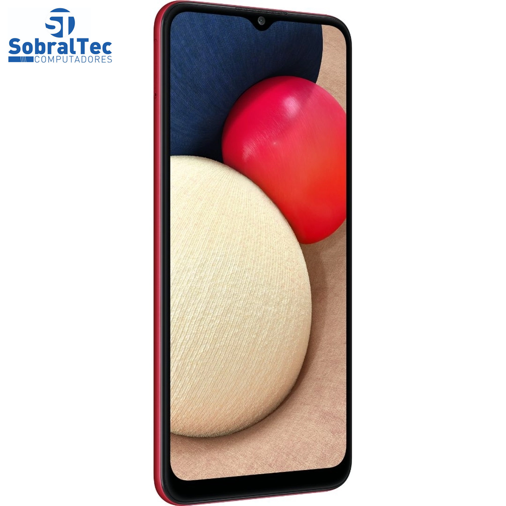 Smartphone Samsung Galaxy A02S 32GB, RAM 3GB, Octa-Core, Câmera Tripla Vermelho - SM-A025M/DS