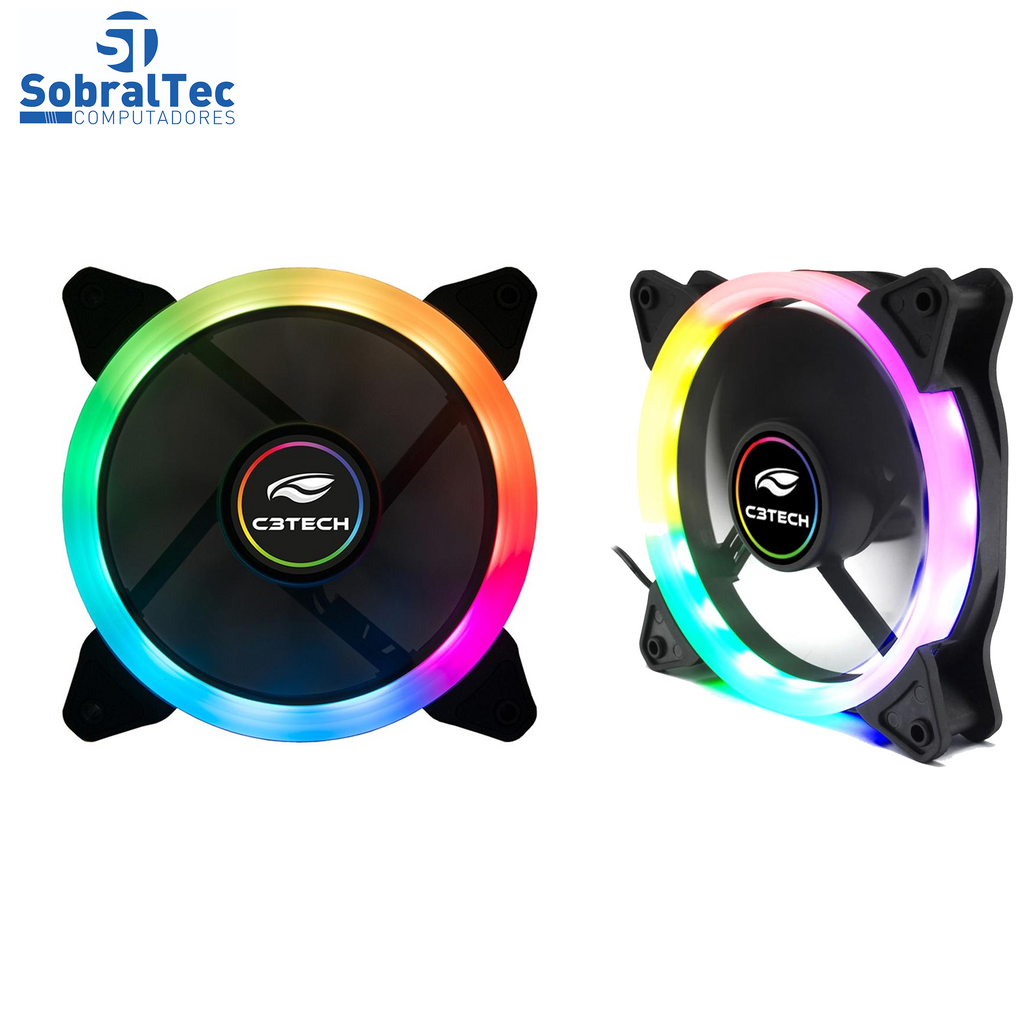 Cooler Fan F7-L120M 12CM LED 5 Cores C3T