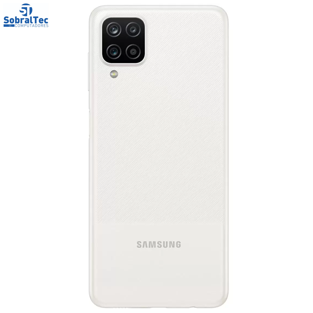 Smartphone Samsung Galaxy A12 64GB 4G - Octa-Core 4GB RAM 6,5” Câm. Quádrupla + Selfie 8MP - Branco