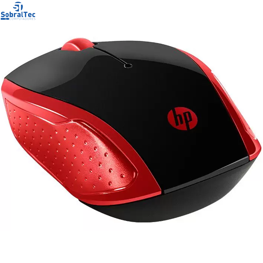 Mouse Sem Fio HP Óptico 1000DPI 200 Oman Vermelho
