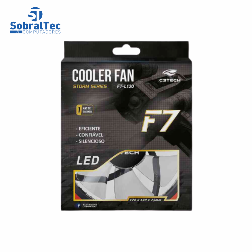 Cooler Fan Azul  Storm 12Cm 30 Led C3T F7-L130BL