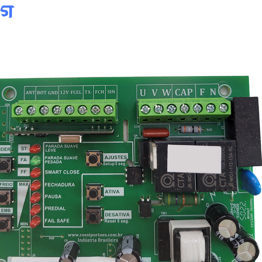 Placa Motor Portão Inter Rossi DIG CM WKXH90 433MHZ