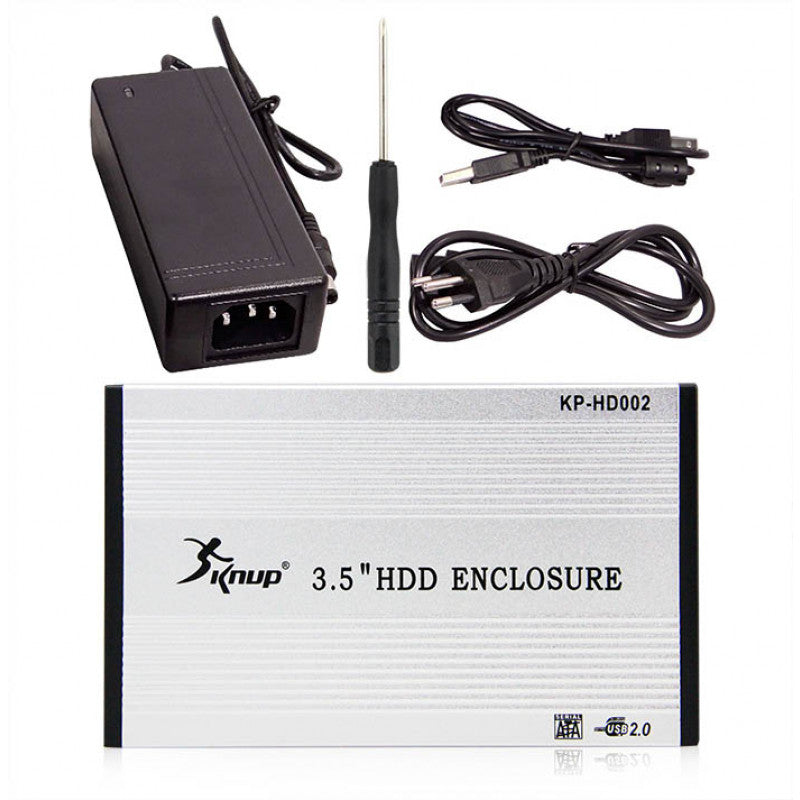 Case Para HD Pc Usb 3.5 Sata Uso Externo Knup HD002