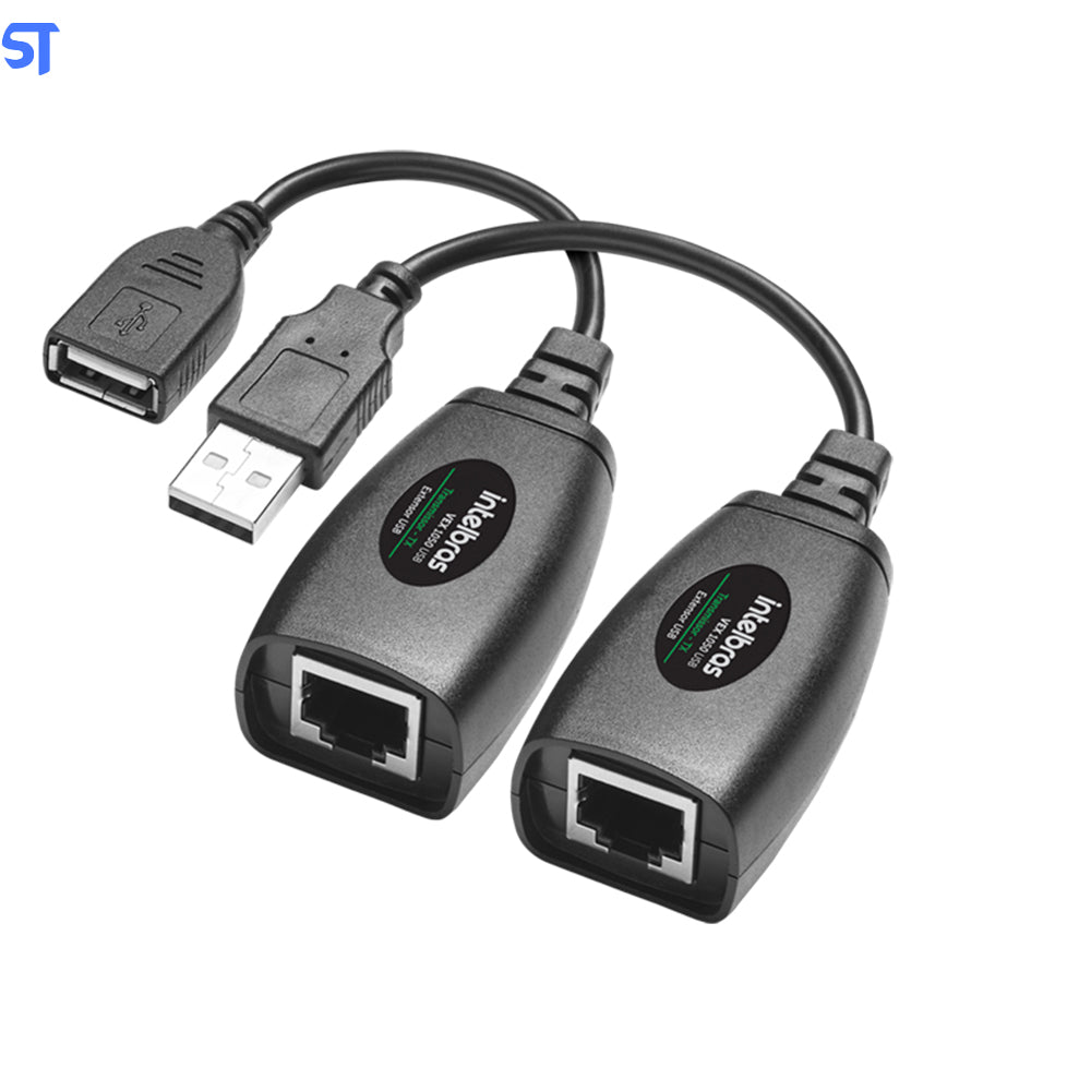 Adaptador Extensor USB Via Cabo de Rede - USB Para RJ45 - VEX 1050 USB G2- Intelbras