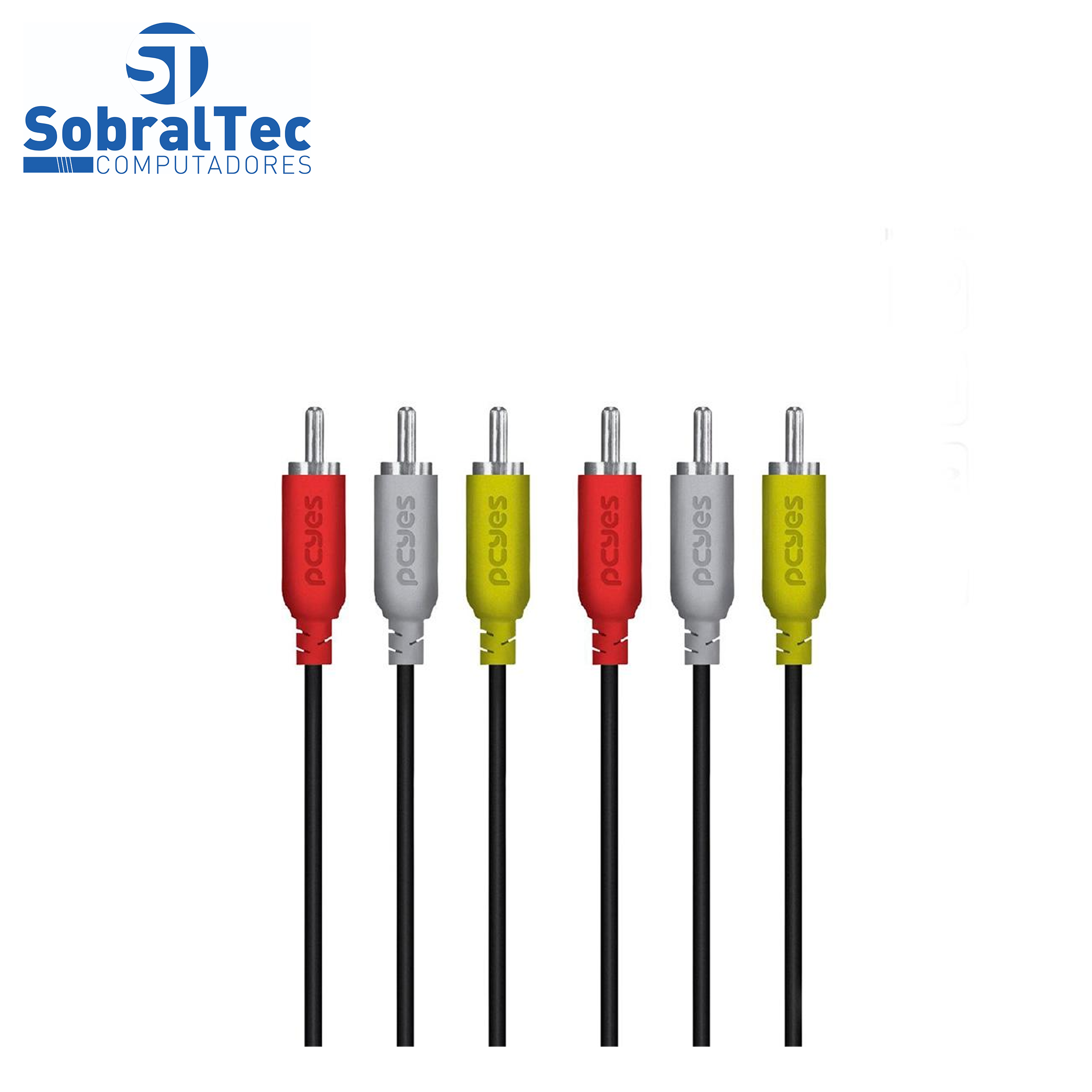 Cabo de Áudio Vídeo Rca x Rca IT- Blue Le-5502