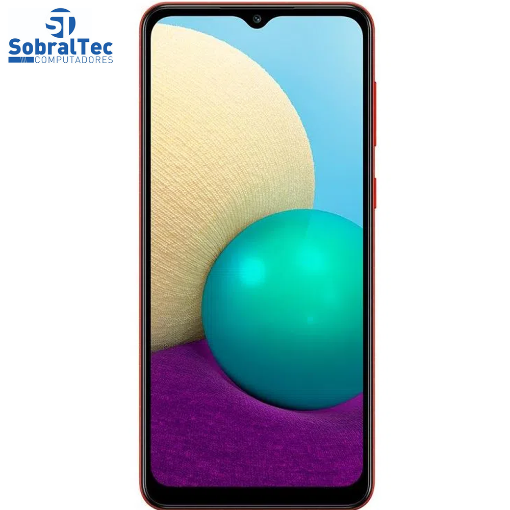 Smartphone Samsung Galaxy A02, 32GB, RAM 2GB, Quad-Core, 13MP, Vermelho - SM-A022MZRRZTO