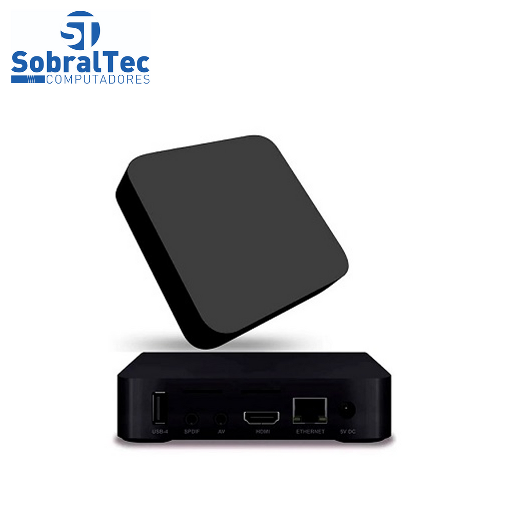 Receptor TV Box Smart H3-8K 32GB / 4GB RAM / Android 9.0 - Preto