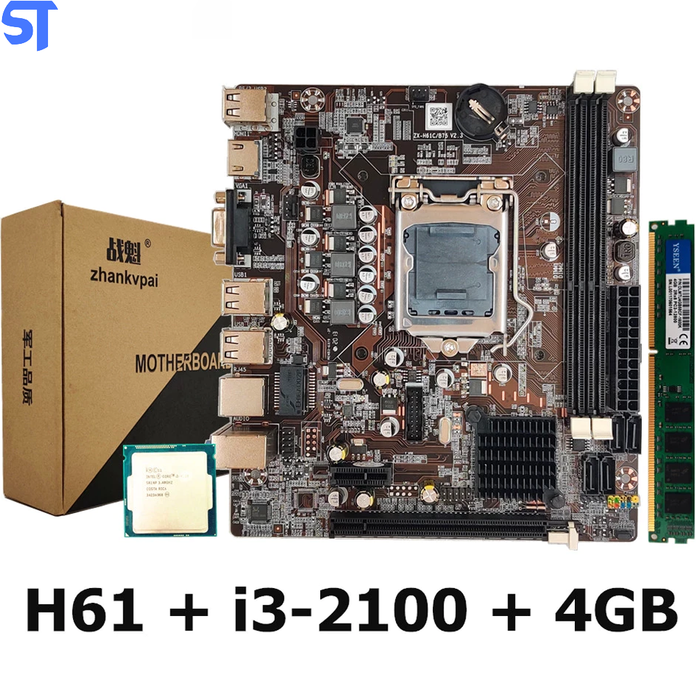 Computador Core i3-2100- HD SSD 128GB- Memória 4GB- GaB MT-25V2BK- Windows10