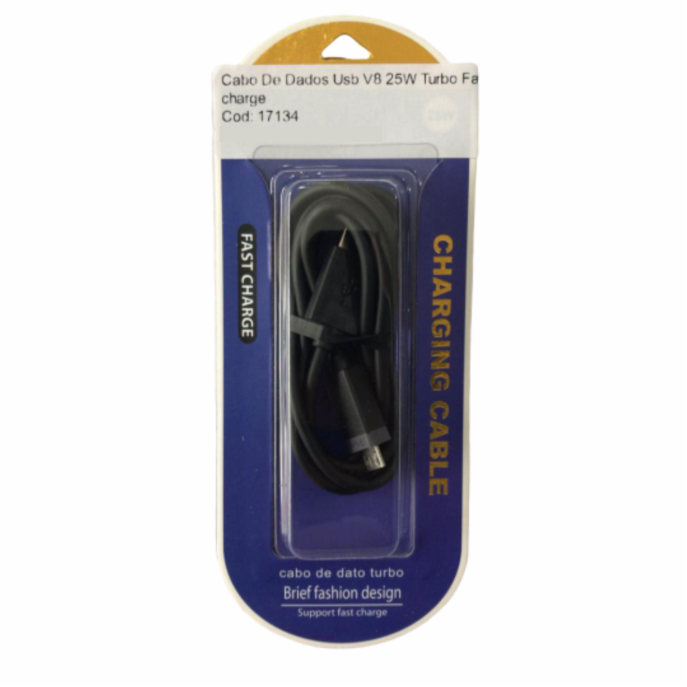 Cabo De Dados Usb V8 25W Turbo Fast Charge