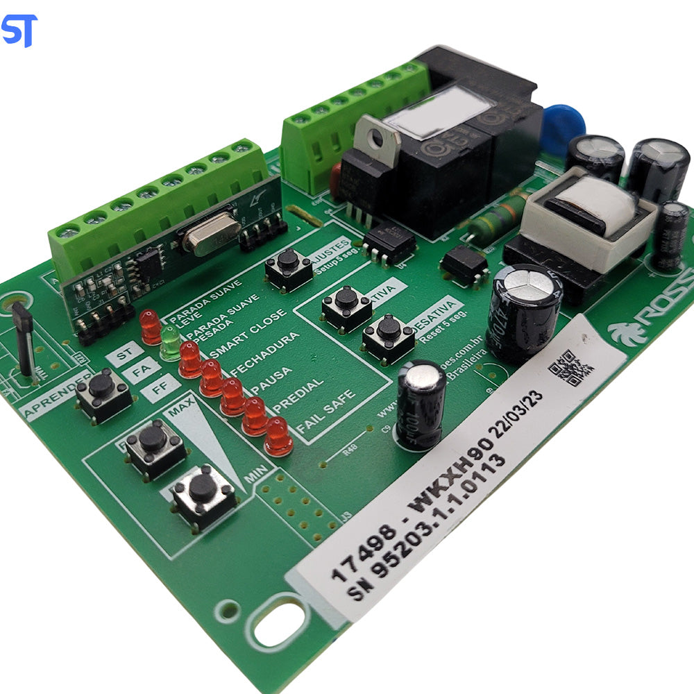 Placa Motor Portão Inter Rossi DIG CM WKXH90 433MHZ