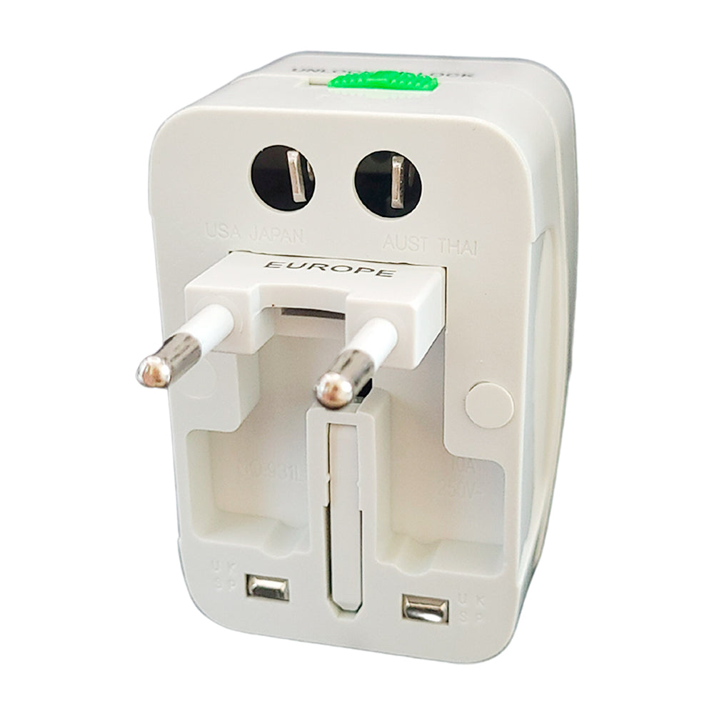 Adaptador de Tomada Universal Internacional All-in-one 250V 10 A Modelo LE-1055 - IT-Blue