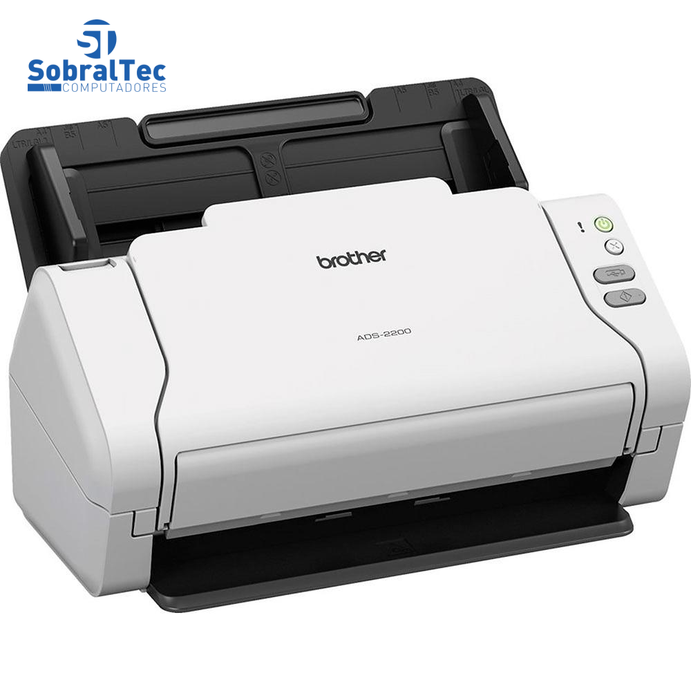 Scanner De Mesa Brother Digitalização Frente e Verso Duplex Conexão Usb ADS-2200