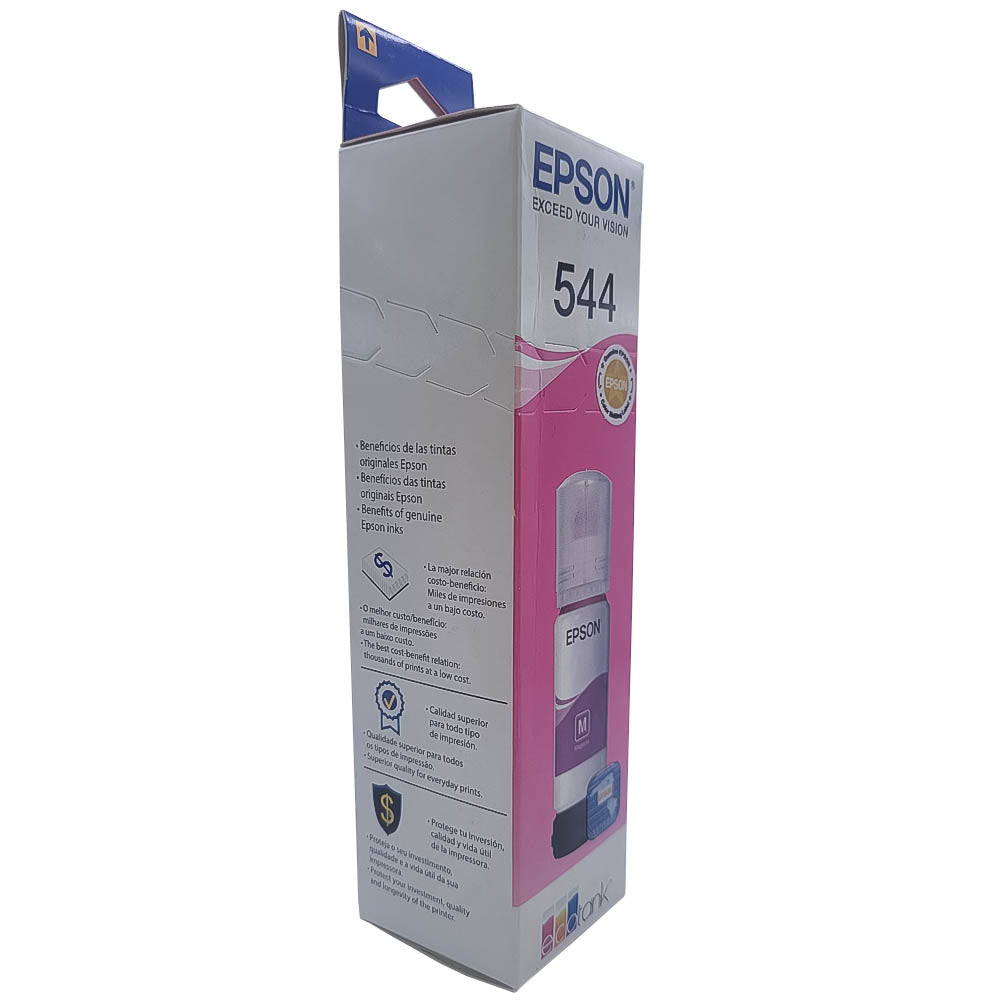 Refil de Tinta Epson Corante T544 Magenta 65ML Para Ecotank L1110 / L1210 / L3110 / L3150 / L3160 / L3251 / L