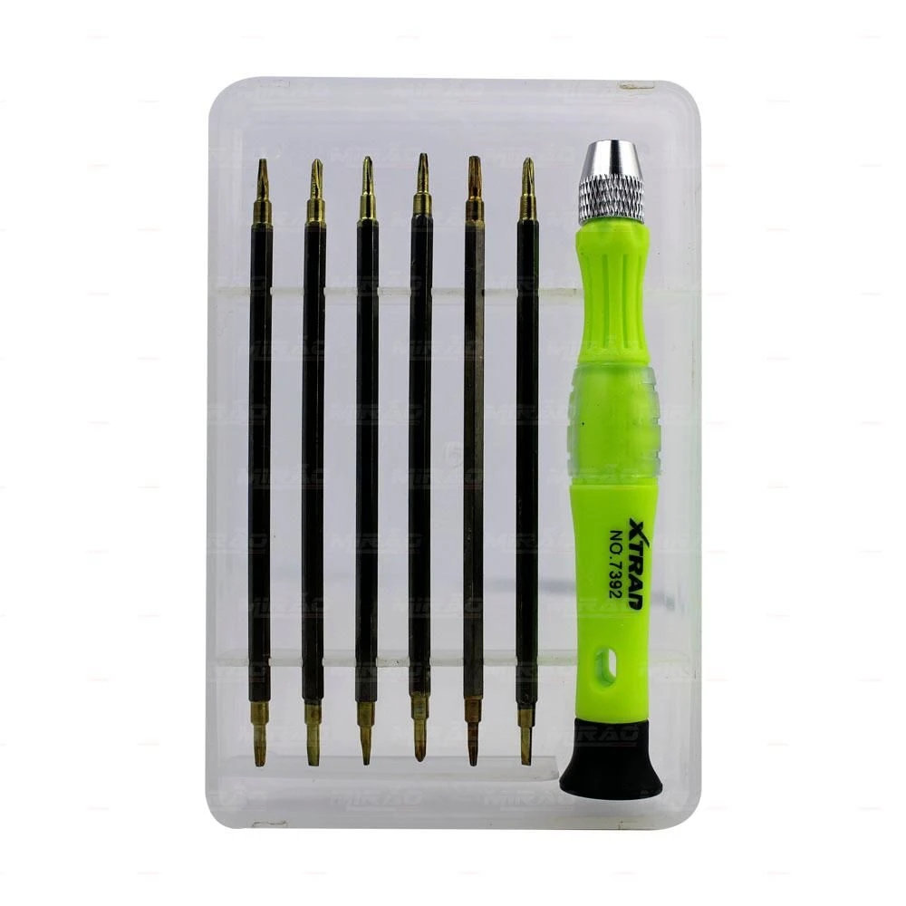 Kit 12 Chaves 2 Em 1 Precisão Com Suporte Xtrad XT-2108