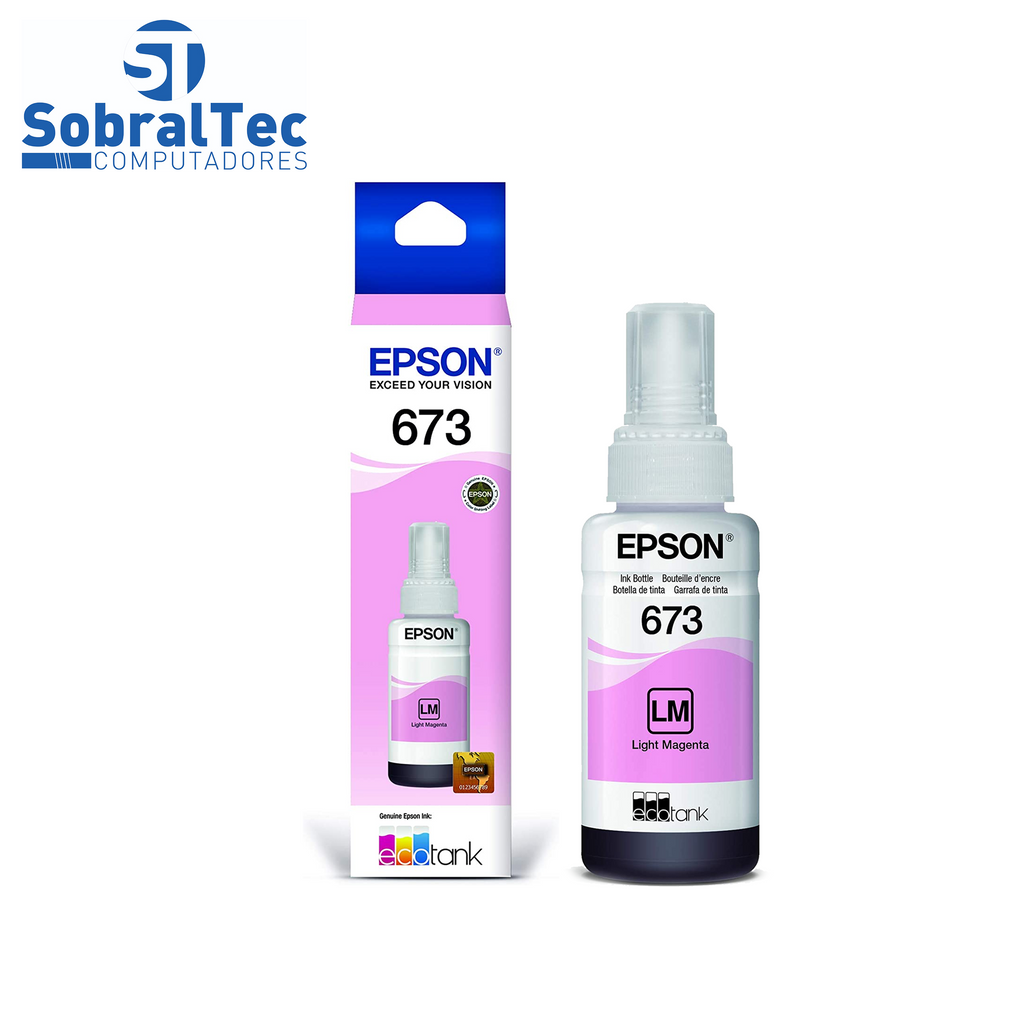 Refil de Tinta Epson 673 Vermelho Claro  5.400 Paginas T673620 AL