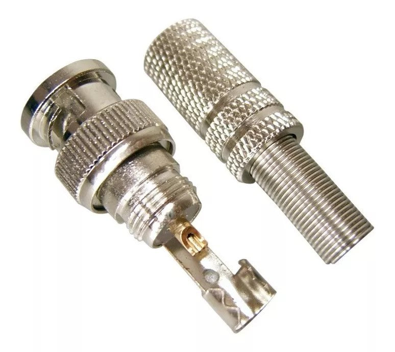 Conector BNC Mola Parafuso GOLD
