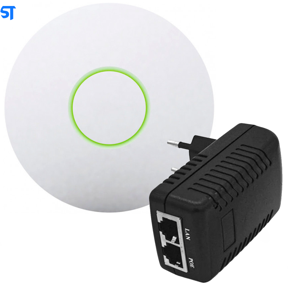 Access Point AP Wi-Fi Repetidor Com Fonte POE Passivo 300Mbps Wireless LV-CWR01- Exbom