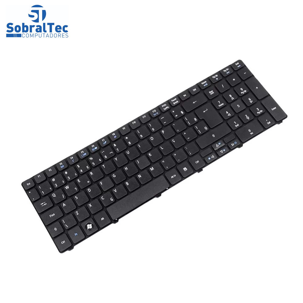 Teclado bringIT Compativel Com Acer Aspire 5810 5810T 5336 - Black - Br - F3 Bluetooth