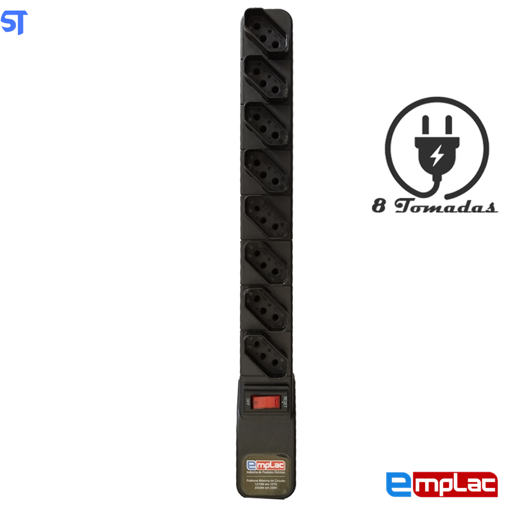 Protetor Eletrico Rearme Premium 8 Tom 5 Metros