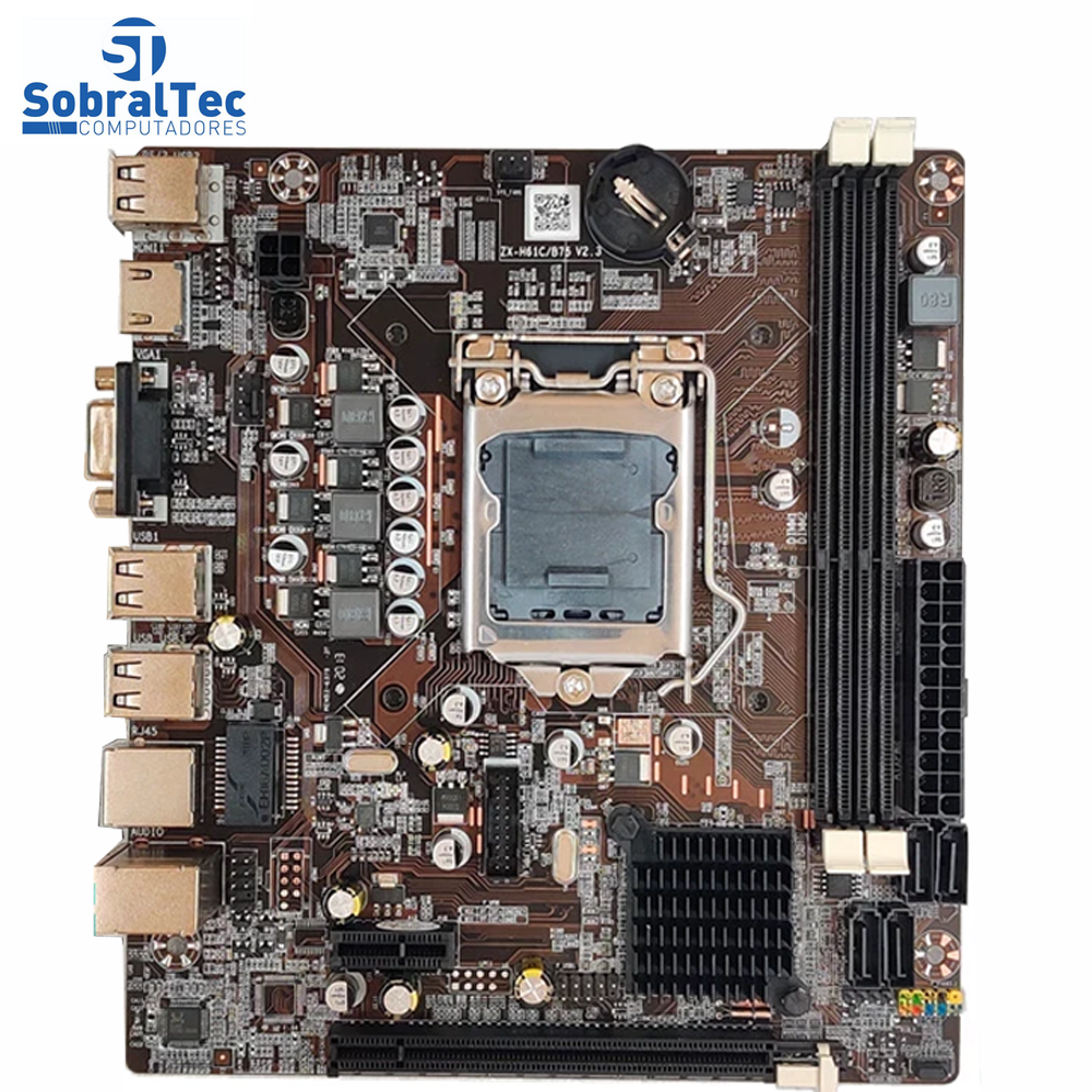Placa Mãe Para Desktop H61 Lga 1155- DDr3 - HDMI VGA- Repeat- (Vender no Kit)