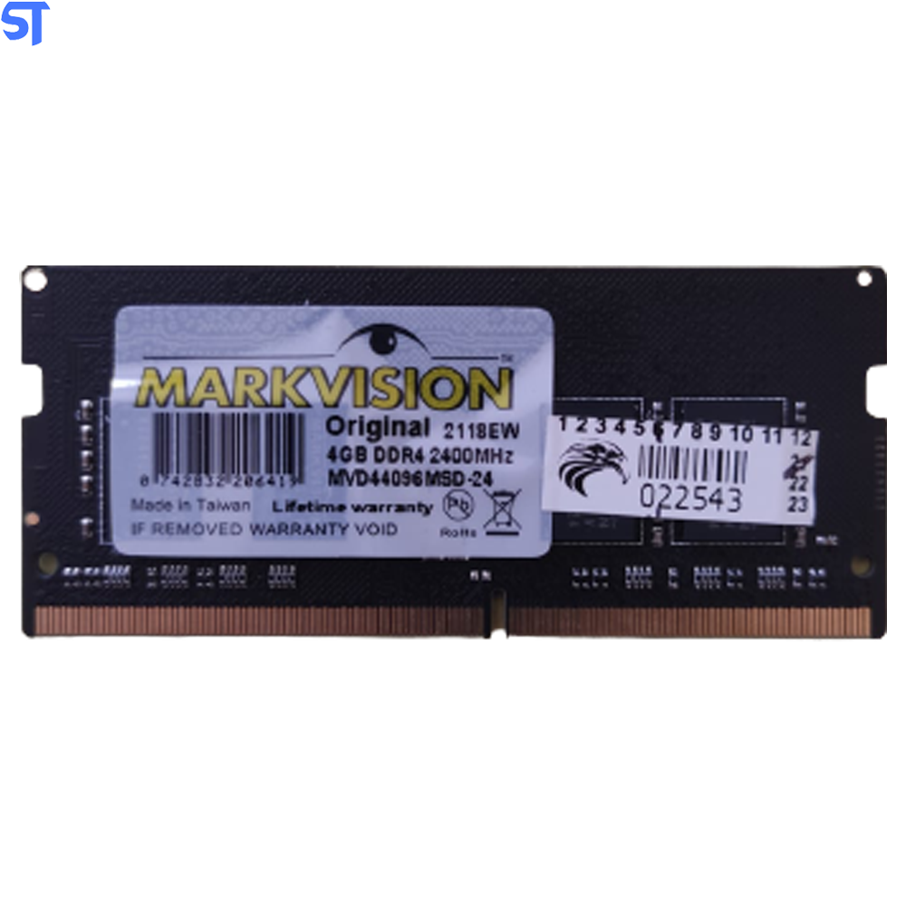 Memória Notebook RAM 4GB  DDR4  2400MHz 1x4GB  Markvision- (MVD44096MSD-24)