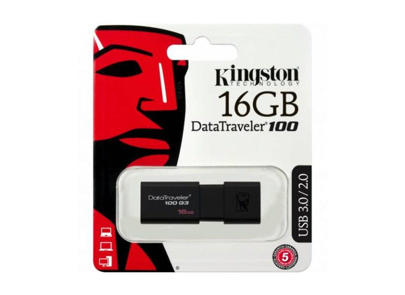 Pen Drive Kingston DataTraveler USB 3.0 16GB - DT100G3/16GB