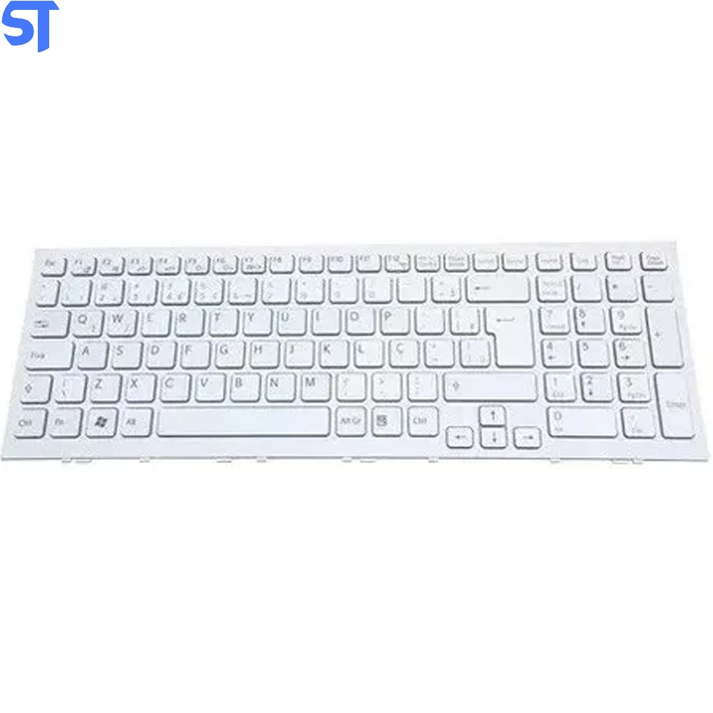 Teclado Notebook Compativel Com Sony Vpc-Eh / Aehk1600020 - White -Br - Frame