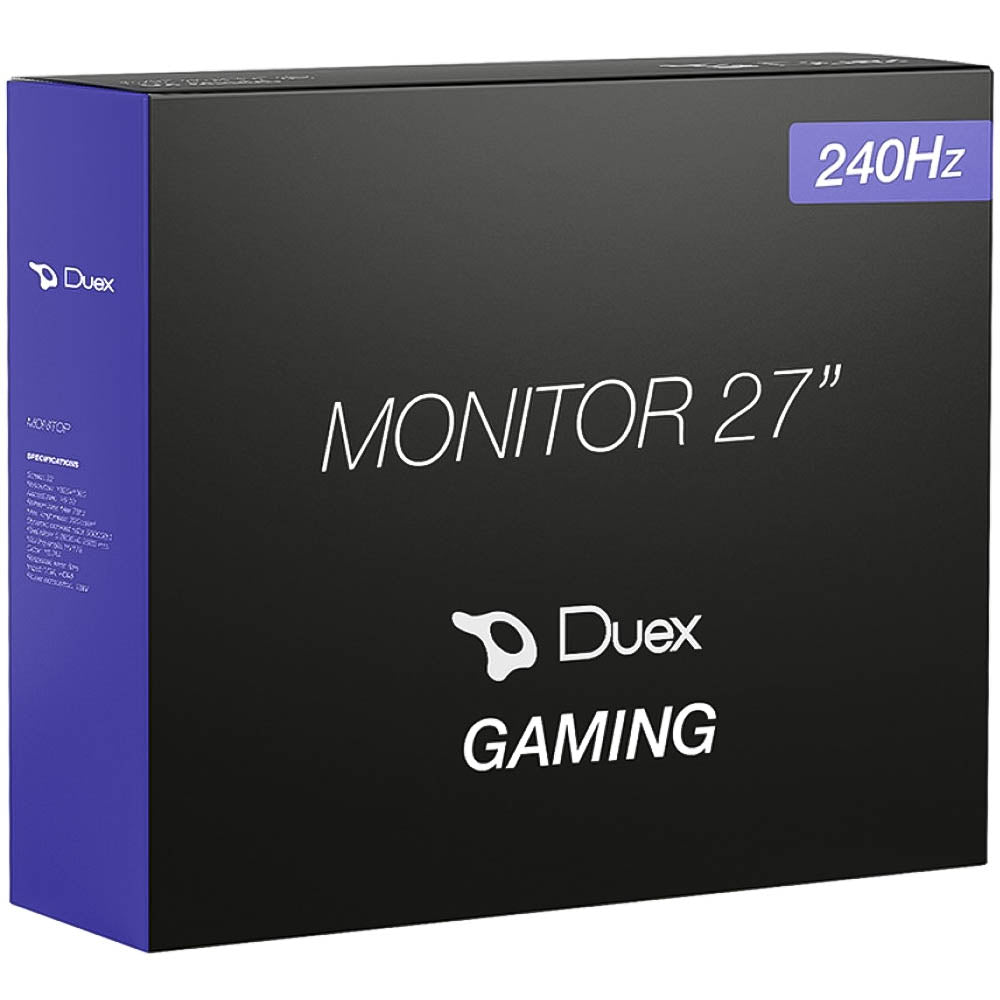 Monitor Gamer Duex, 27 Pol, Full HD, IPS, 240Hz, 1ms, HDR, FreeSync, HDMI/DP, DX270ZGP