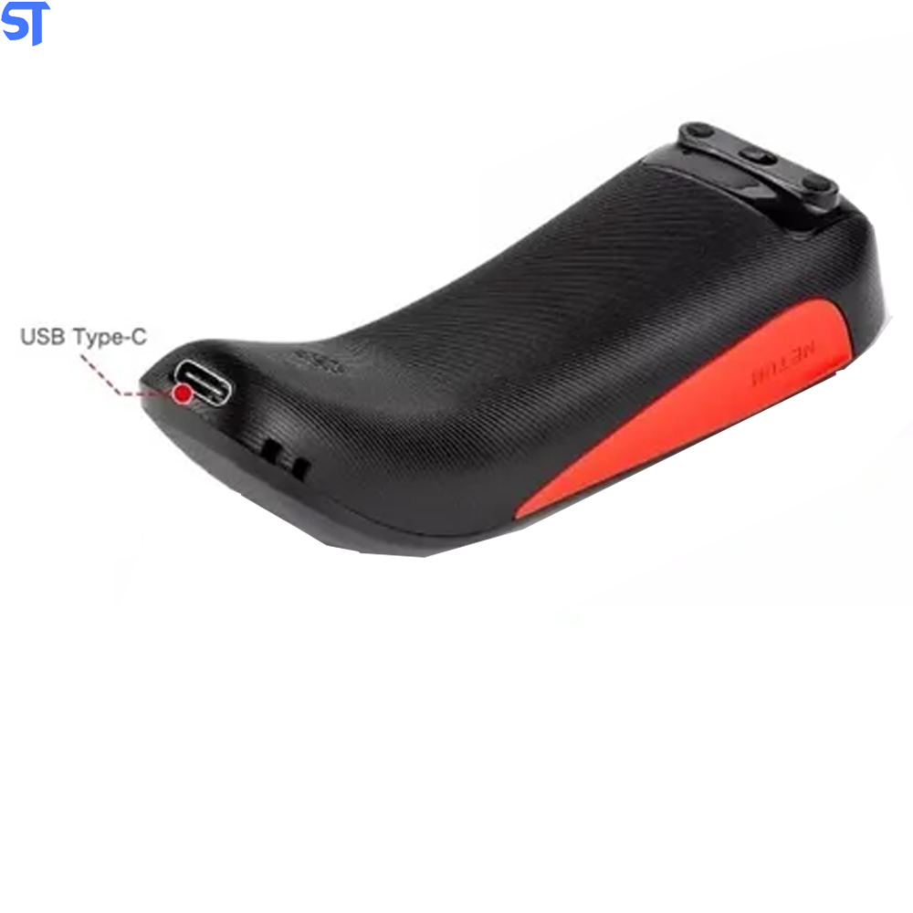 Leitor Código De Barras Bluetooth E USB NETUM C990 Preto Com Laranja