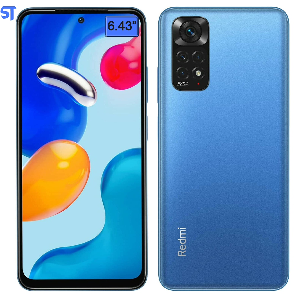 Smartphone Xiaomi Redmi Note 11 Azul 64GB - 4GB Ram ‎Tela 6.43 Twilight Blue Versão Global