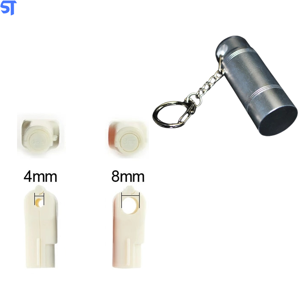 Pacote Com 100 Trava de Segurança Com Bloqueio Magnético Com Chave Anti Roubo Gancho Para Loja