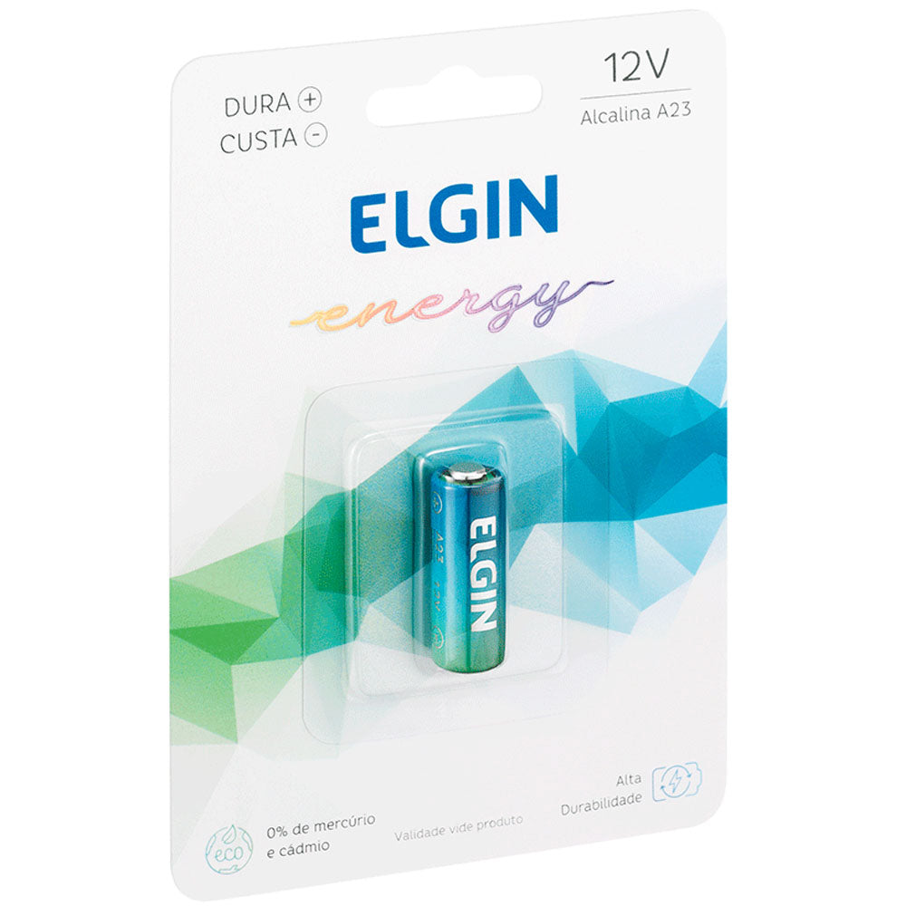 Bateria A23 12V Cartela Com 1 Unidade Blister  Elgin ELE000000082317
