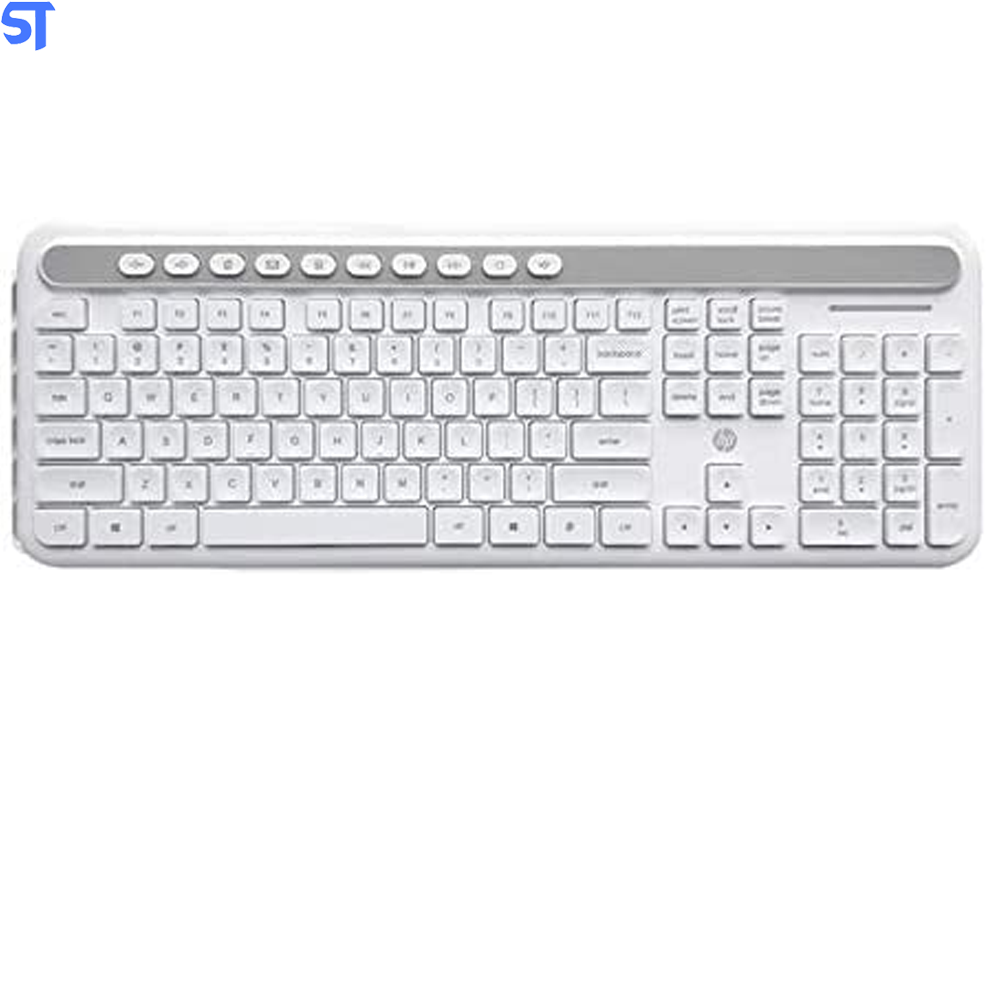 Kit Teclado e Mouse Sem Fio CS500 Branco HP