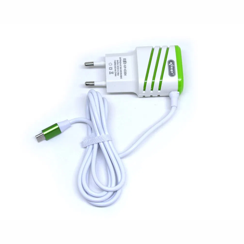 Carregador USB V8 Micro Usb 1 Entrada Usb 2.1A Corrente Máxima 5V Knup KP-IC004
