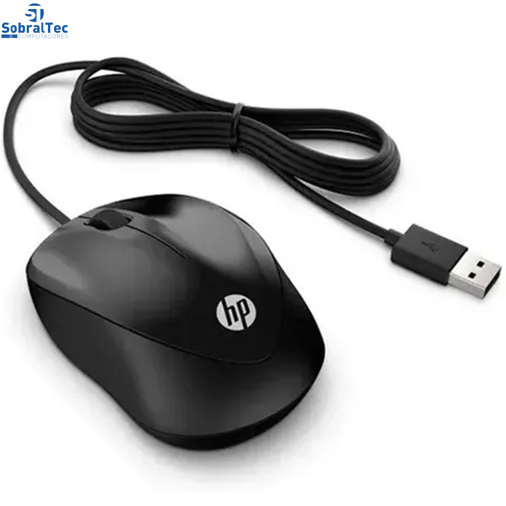 Mouse USB HP Óptico 1200DPI 1000 Preto