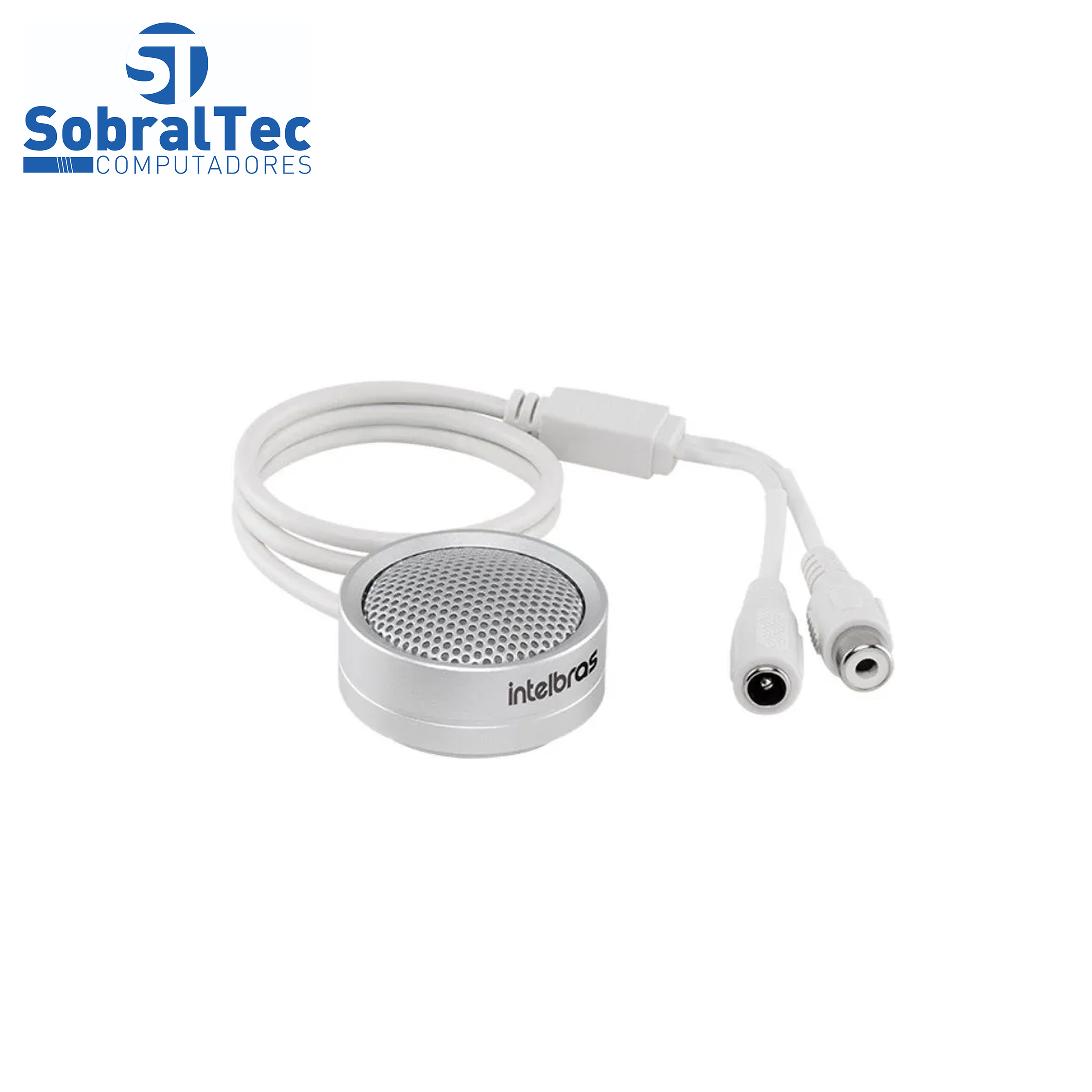 Microfone Monitoramento Intelbras Dvr Cftv Mic 3070 Cobre 70 M²