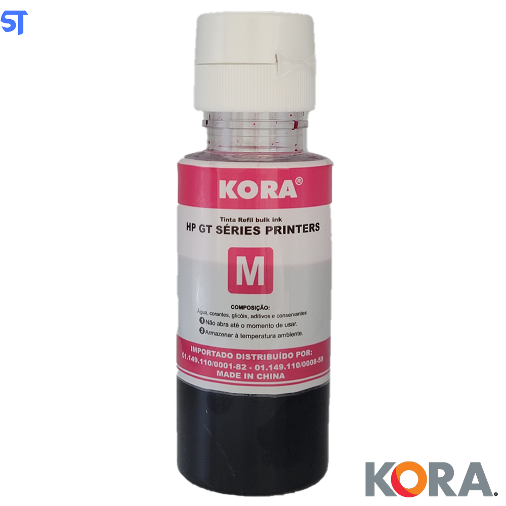 Refil de Tinta Compatível HP GT Séries Bulk Ink Corante Magento M 70ML KORA