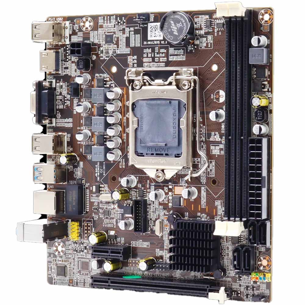 Placa-Mãe Wovibo B75 LGA1155 Memoria DDR3 Suporte A I3 I5 I7