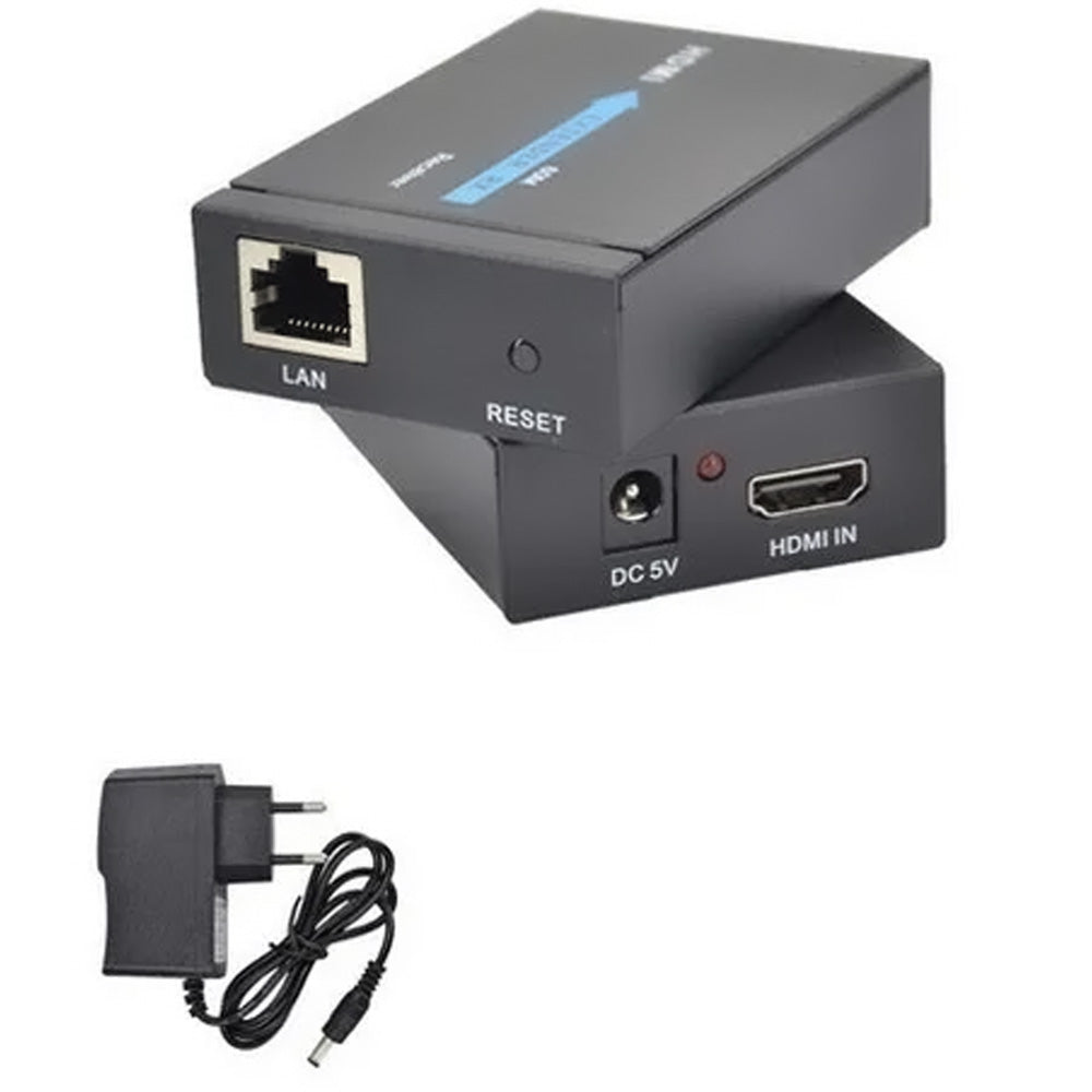 Extensor Hdmi 60 Metros X Rj45 Cat5e/cat-6 3d 1080p Full Hd