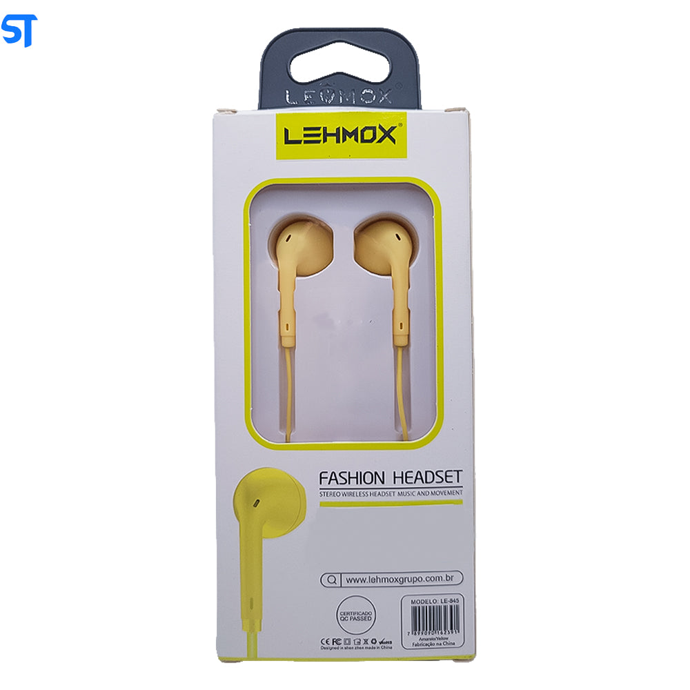 Fone de Ouvido Intra-Auricular Com Microfone LE-845 - LEHMOX