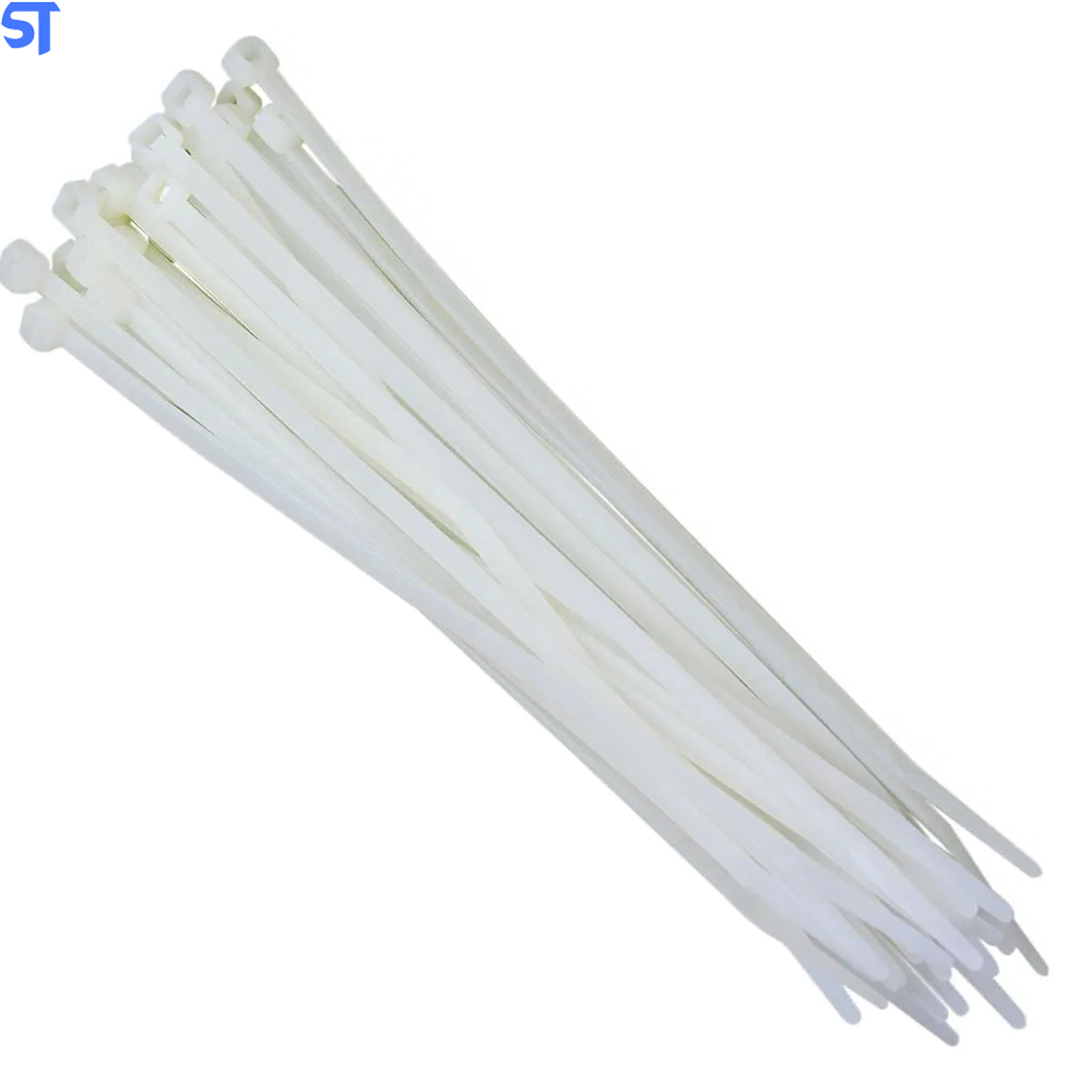 Abraçadeira Enforca Gato de Nylon 4,8X400mm 100PCS - Branca