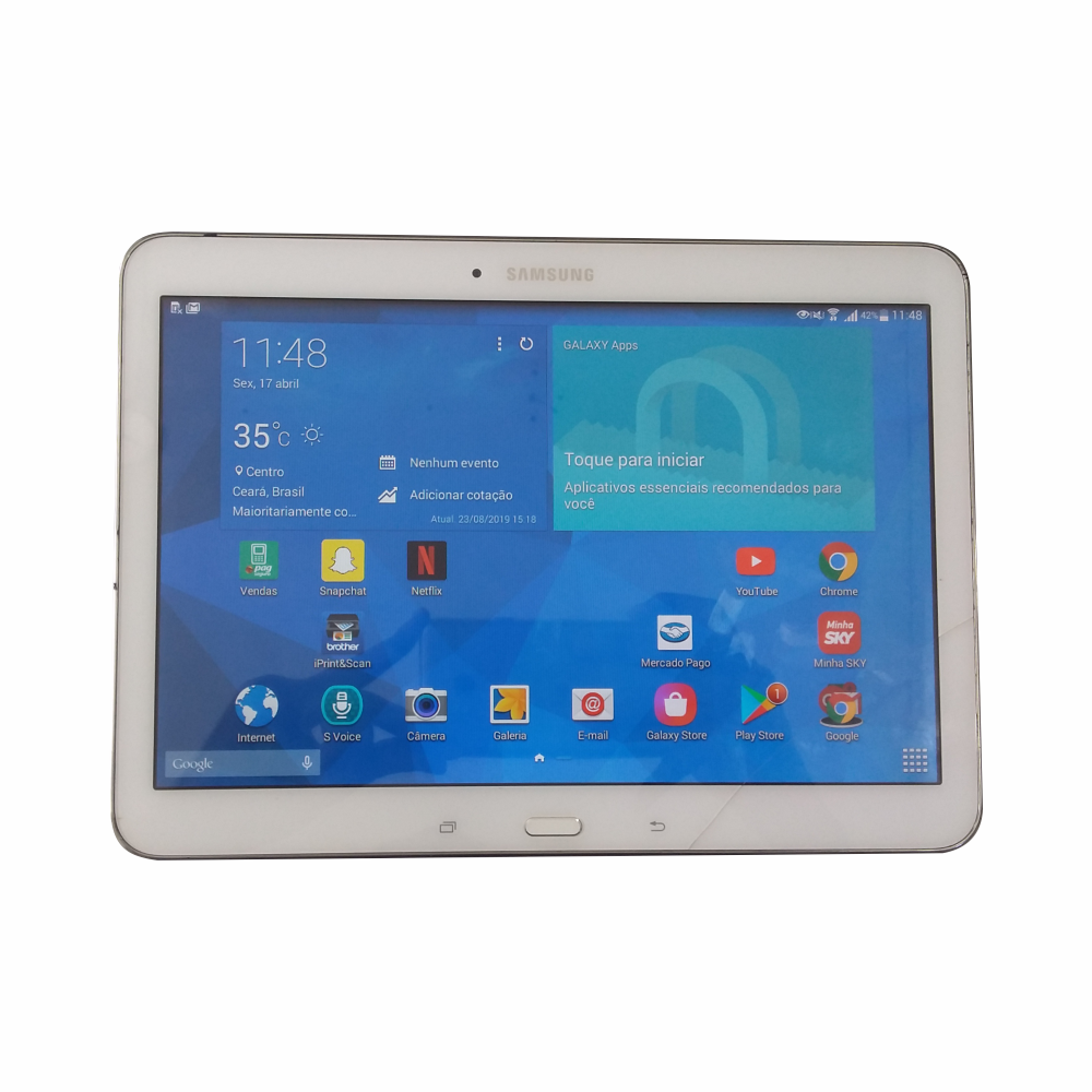 Tablet Samsung Galaxy Tab 4 Sm- T531Tela 10.1 Usado Com Tela Trincada