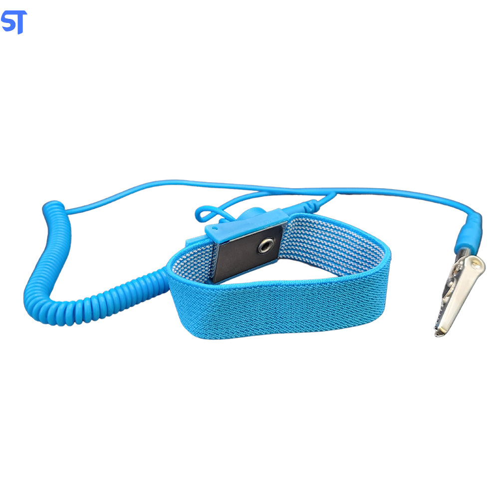 Pulseira Antiestática Com Fio - Azul