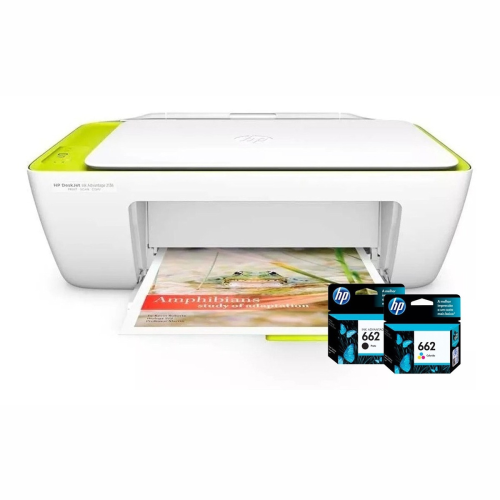 Multifuncional Jato de Tinta Ink Advantage HP 2136  USB  F5S30A