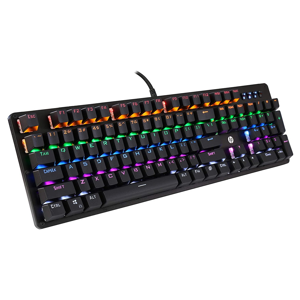 Teclado USB Gamer Mecanico GK100 LED HP