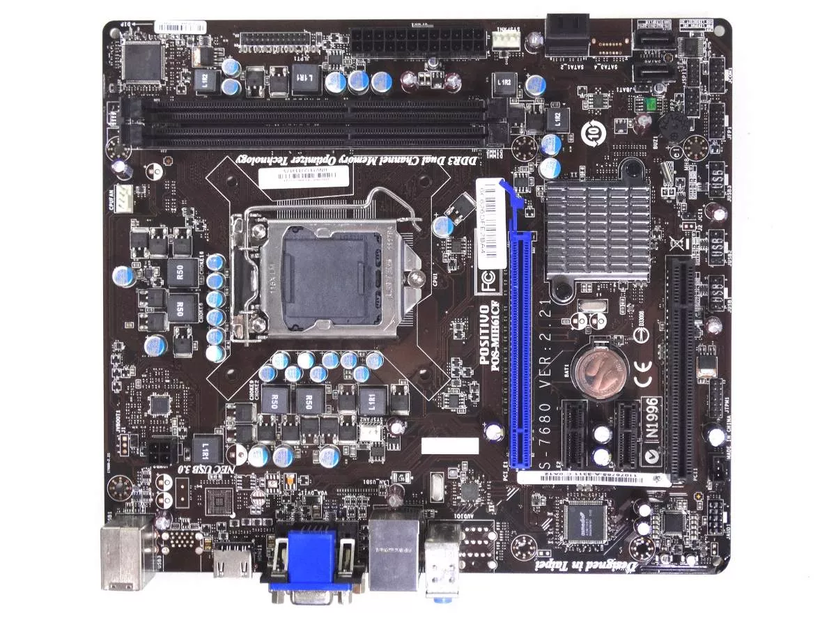 Placa Mãe Lga 1155 Ddr3 Pos-Mih61cf.8 MS7680 Ver:2.4