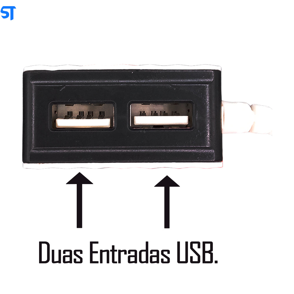 Carregador Smart Charge Com 2 Portas USB 1M 3.1A AL-5013 - Altomex