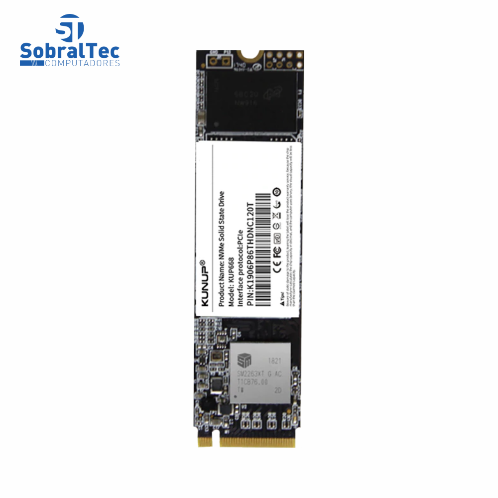 SSD M.2 NVMe Protocolo Solid State Drive 2280 PCIe 128GB KUNUP